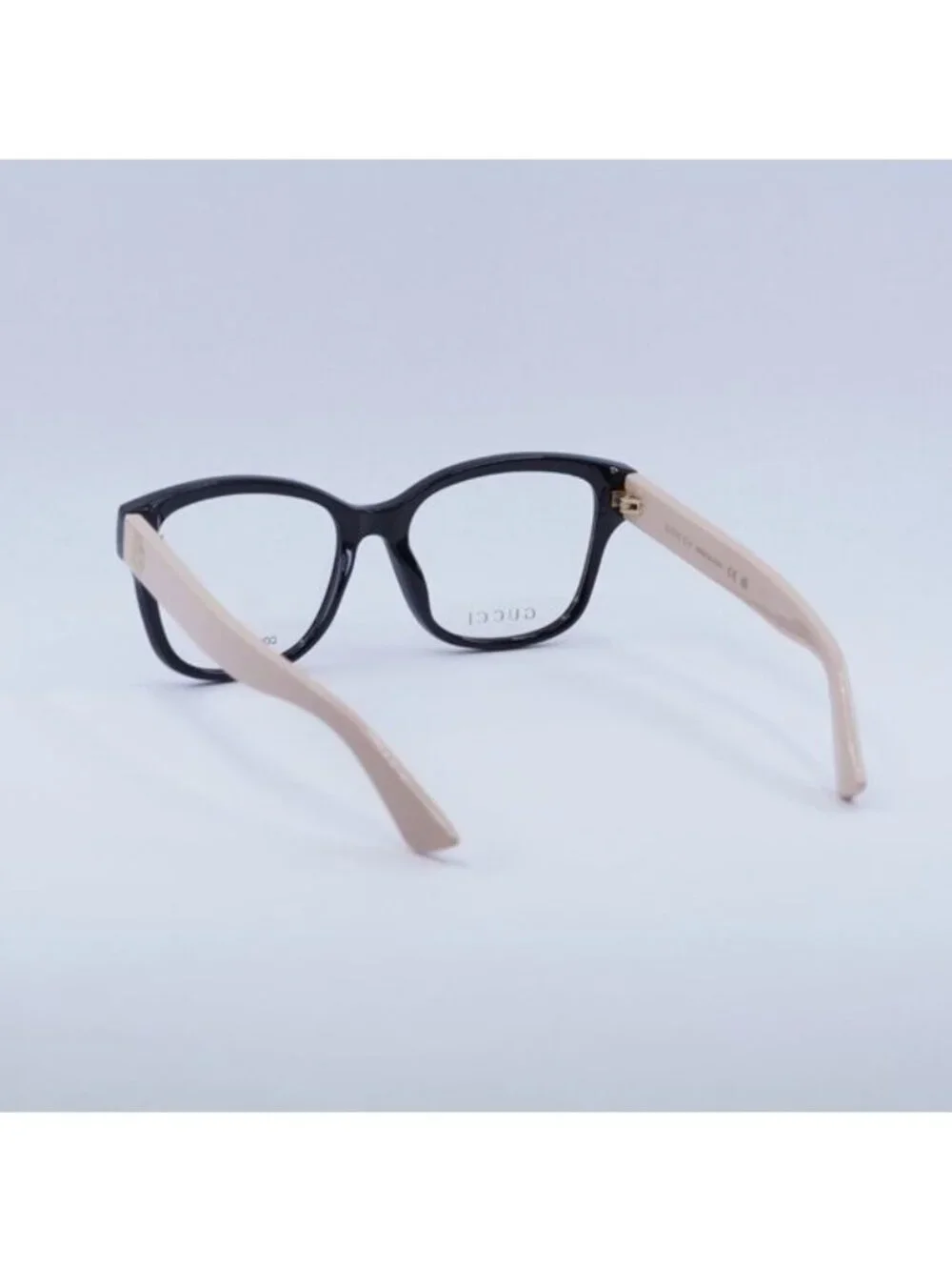 Gucci GG1340O 007 Eyeglasses Shiny Black/Pink 54mm Square Frame